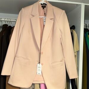 Express soft blush pink blazer